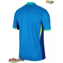 Camiseta Brasil Visitante Equipación para mujer Copa America 2024 manga corta